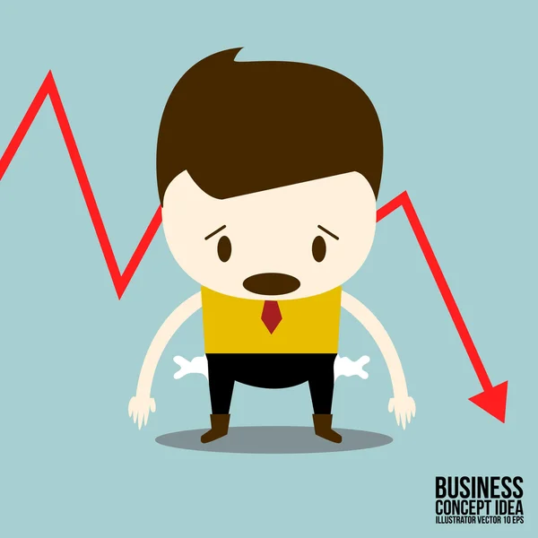 iş adamı ile stok grafik ticaret üzücü
