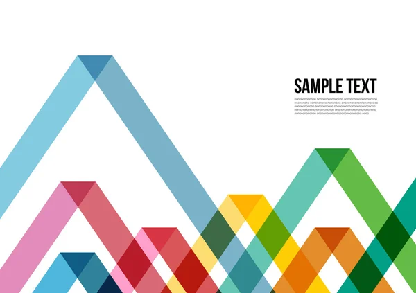 Patrón de triángulo colorido abstracto. Fondo, cubierta, diseño, revista, folleto, póster, sitio web, tarjeta de identificación, etc. . — Vector de stock