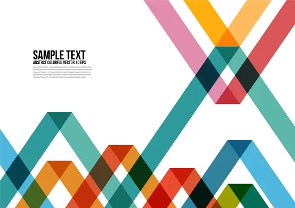 Modèle abstrait de triangle coloré. Contexte, couverture, mise en page, magazine, brochure, affiche, site Web, Namecard, etc. . — Image vectorielle