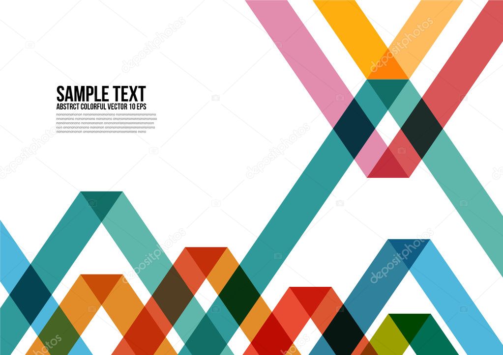 Abstract Colorful Triangle Pattern. Background , Cover , Layout , Magazine, Brochure , Poster , Website , Namecard , etc.