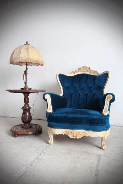 Blue vintage luxury armchair 2 — Stock Photo, Image