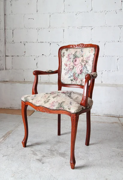 Classic vintage old wooden chair — Stock Photo, Image