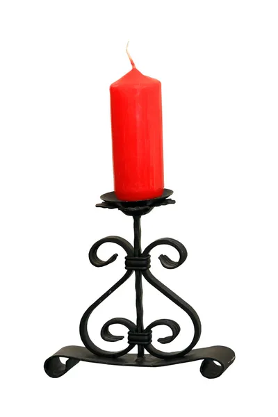 Červená svíčka Stock Fotografie