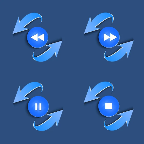 müzik çalar Icon set-01