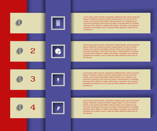 Elemente der Geschäftsinfografik und Präsentation Stockvektor