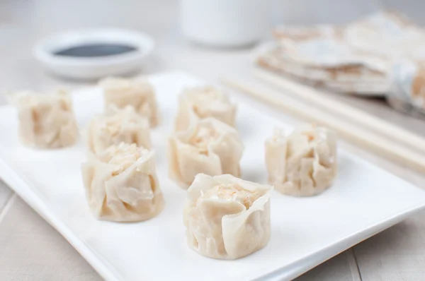 Chinese crab meat dumplings — Stock Photo, Image