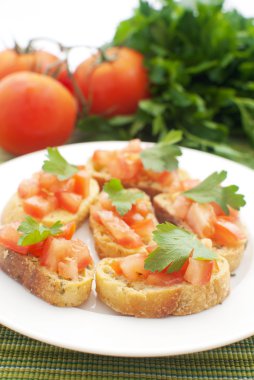 crostini domates ile