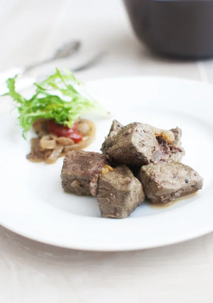 Liver dinner — Stock Photo, Image