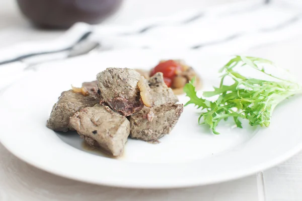 Liver dinner — Stock Photo, Image