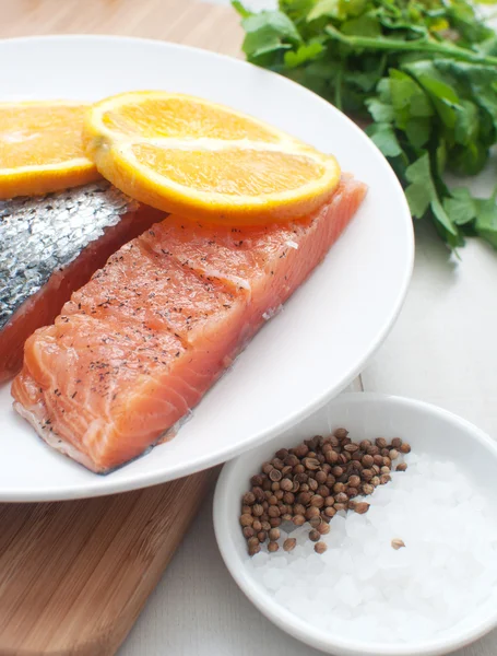 Filetes de salmón salado —  Fotos de Stock