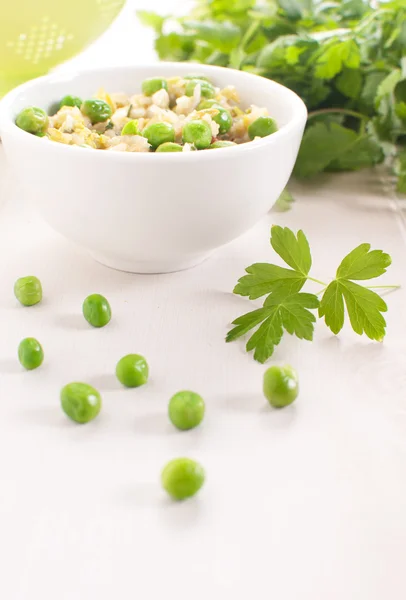 Zielony risotto z pesto — Zdjęcie stockowe