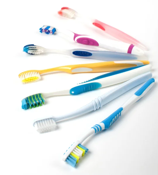 Bouquet de brosses à dents multicolores — Photo