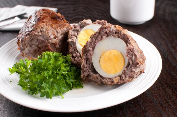 Scottish egg with ground meat — Stock Photo, Image