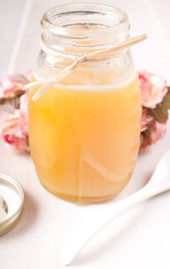 kavanoz bal ile açılan kapak