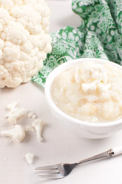 Cauliflower puree cooking — Stock Photo, Image