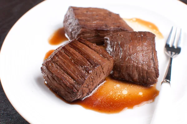 Korean soy sauce beef steak — Stock Photo, Image