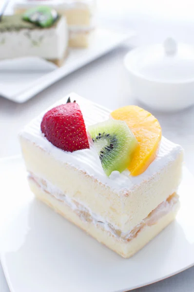 Gyümölcs réteg bábu-ból süti Stock Kép