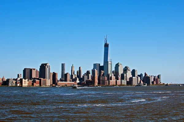 New York city Manhattan view from water — Stock Photo, Image