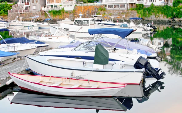 Dock with boats Stock Image