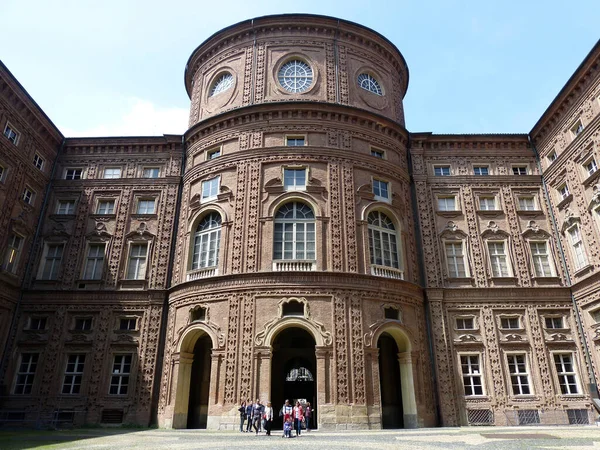Torino Itália Maio 2015 Palácio Carignano Sede Primeiro Parlamento Italiano — Fotografia de Stock