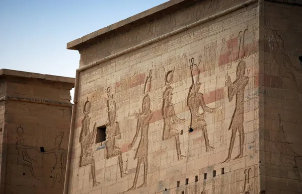 Temple Philae Ancient Egyptian Religious Buildings Hieroglyphs Aswan Egypt — Stock Photo, Image