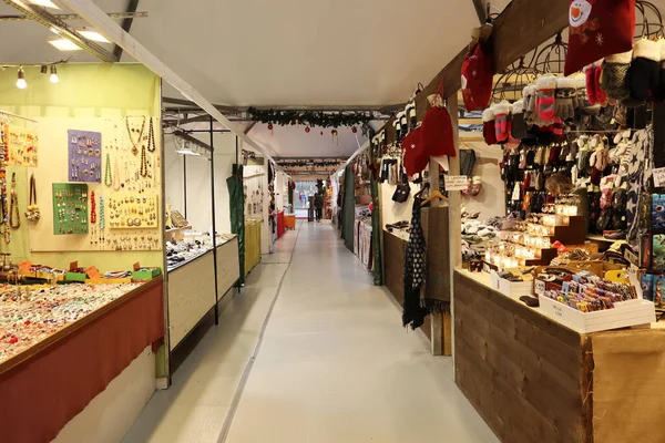 Boloňa Itálie Prosince 2021 Vánoční Trh Fiera Natale Centru Boloně — Stock fotografie