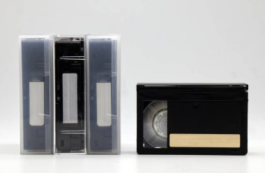 Vintage Media depolama kasetleri VHS-C Vintage Technology 90 'lardan kalma..