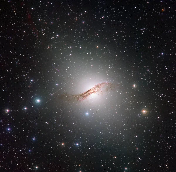 Zvláštní Galaxie Centaurus Ngc 5128 Souhvězdí Centaurus Elements Picture Furnished — Stock fotografie