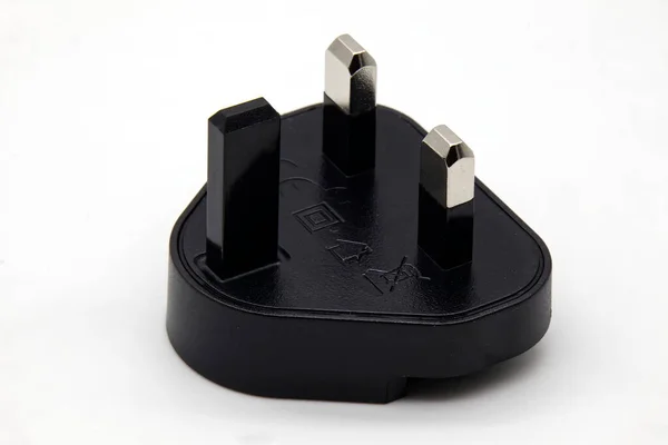 Plug Adapter Elszigetelt Fehér Háttér — Stock Fotó