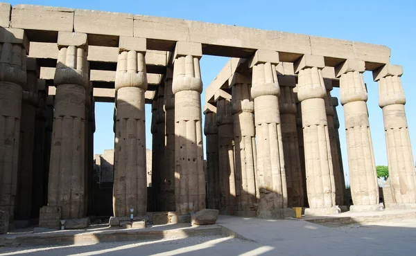 Luxor Tapınağı Ndaki Sütunlar Sütunlar Mısır — Stok fotoğraf