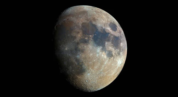 Månen Planeten Jordens Satellit Delar Denna Bild Tillhandahölls Nasa — Stockfoto
