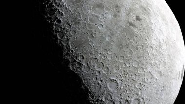 The Moon, natural satellite of planet Earth. Elements of this image were furnished by NASA.