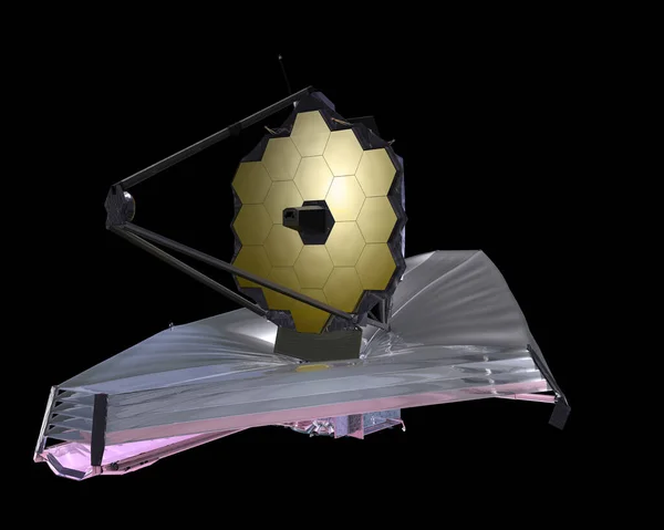 Webb Space Telescope Rendering Elements Images Were Furnished Nasa — Stock Photo, Image