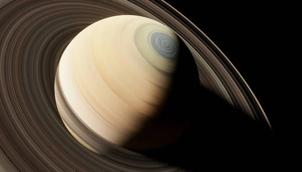 Зрелищные Кольца Планеты Сатурн Элементы Этого Изображения Представлены Наса — стоковое фото