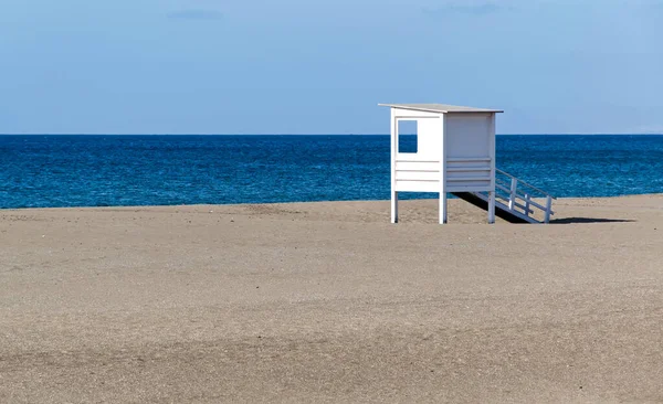 Lifeguard Hut Puerto Del Carmen Beach Lanzarote Island Spain — стокове фото