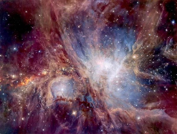Mlhovina Orion M42 Různých Druzích Světla Přirozená Filtrem Hluboké Infračervené — Stock fotografie