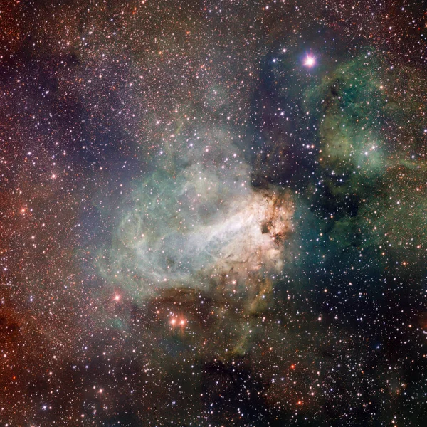 Mlhovina Omega M17 Souhvězdí Sagittarius — Stock fotografie