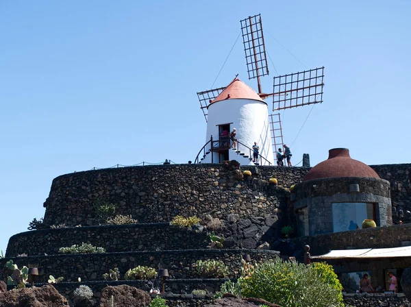 Lanzarote Canary Islands Spain May 2022 Cactus Garden Village Guatiza — Zdjęcie stockowe