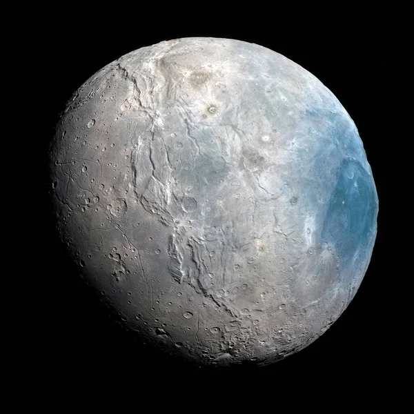 Charon Moon Planet Pluto Elements Image Were Furnished Nasa — Φωτογραφία Αρχείου