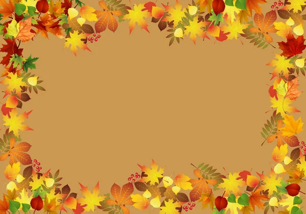 Autumn Composition Pattern Made Dried Leaves Flat Lay Top View —  Fotos de Stock
