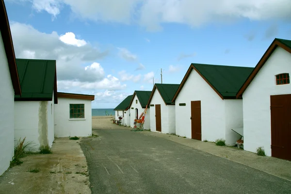 Fishermen's cottages in Denmark — Stock Photo, Image