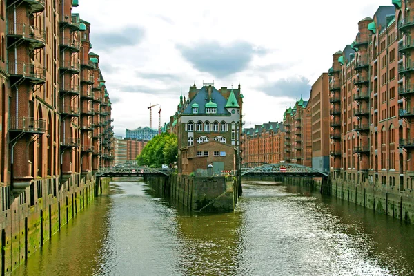 Vodní hrad v Hamburku — Stock fotografie