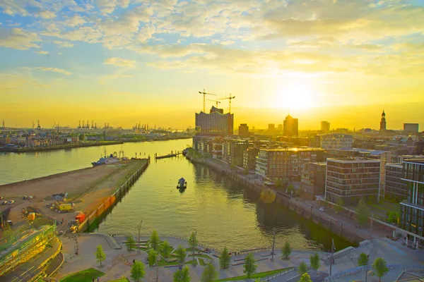 Porto de Hamburgo — Fotografia de Stock