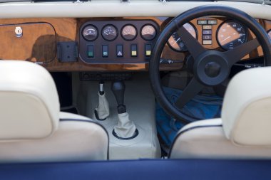 Vintage Car Cockpit clipart
