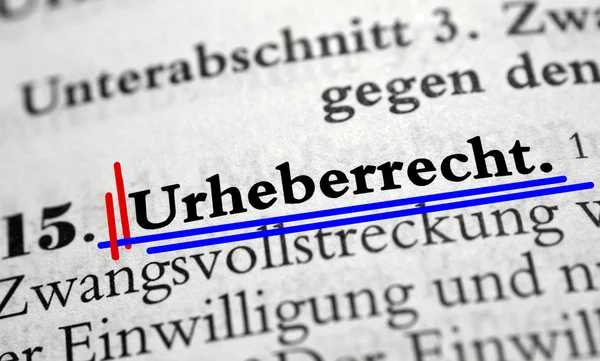 Urheberrecht — Stockfoto