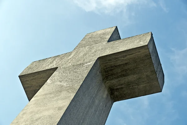 Kříž na obloze Stock Snímky
