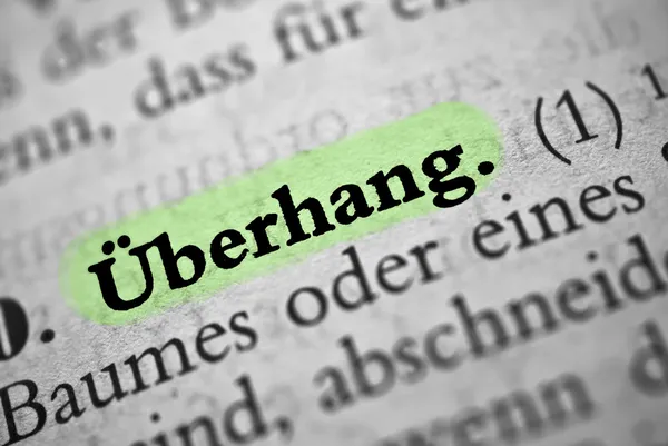 Überhang — Stockfoto