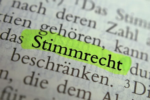 Stimmrechte — Stockfoto