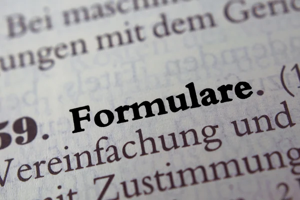 Formularze — Zdjęcie stockowe