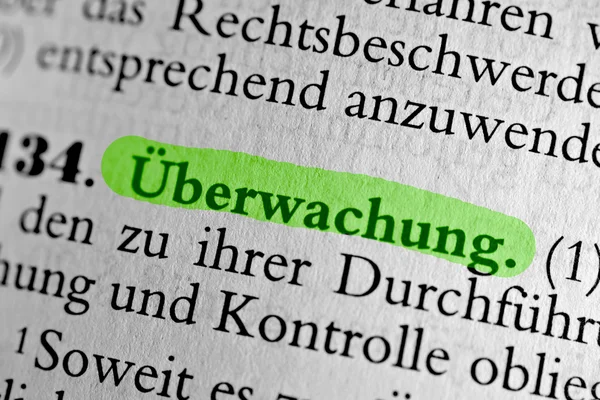 Ueberwachung — Stockfoto